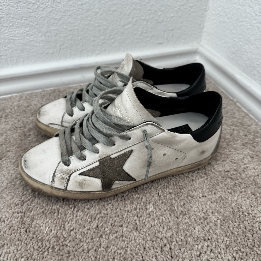 Authentic size 36 golden goose superstars